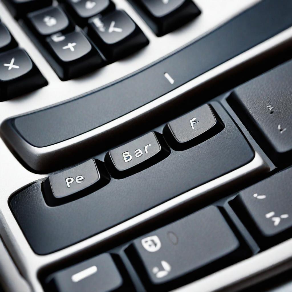 Close-up shot of the SureType keyboard highlighting the keys and the tactile experience.