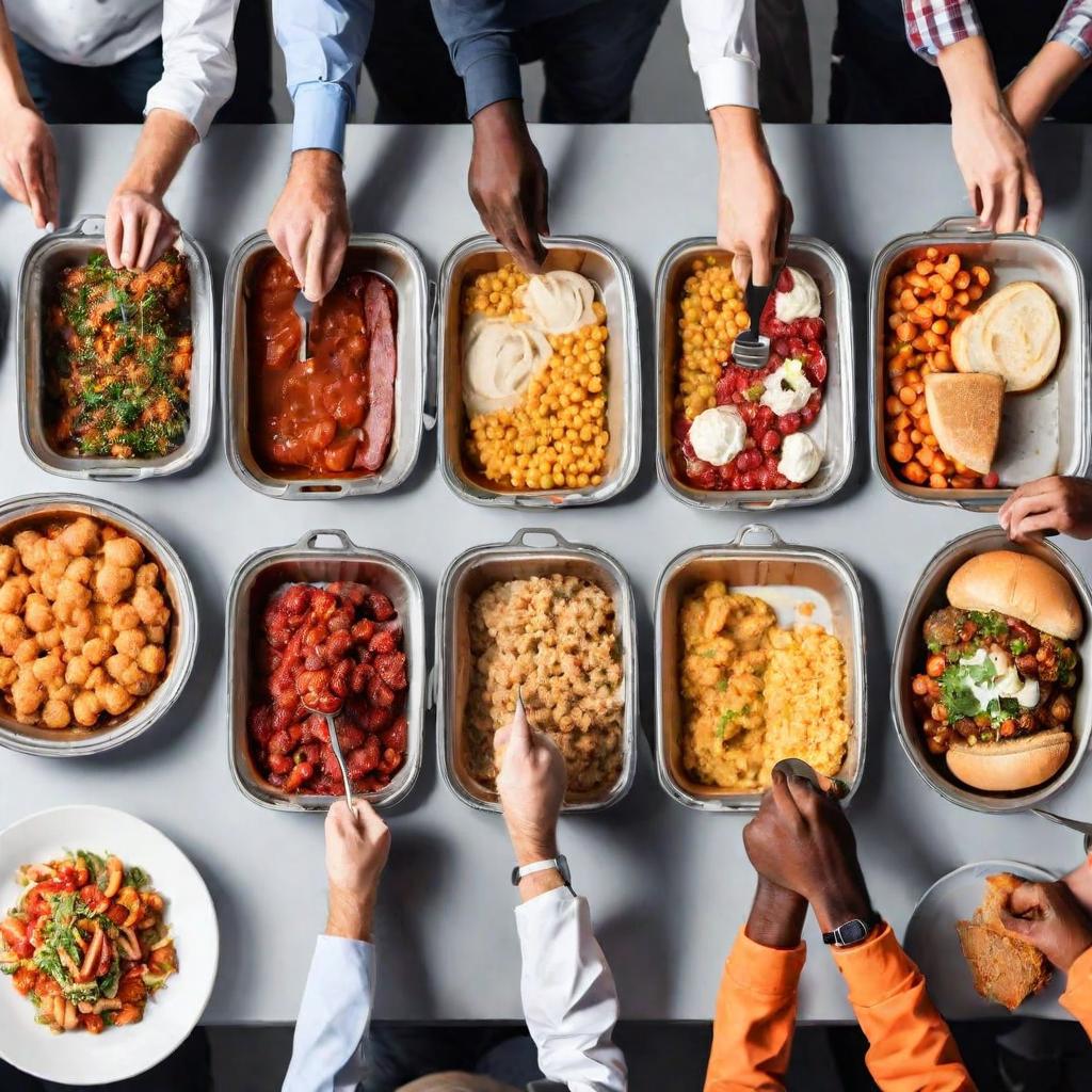 Food serving at community