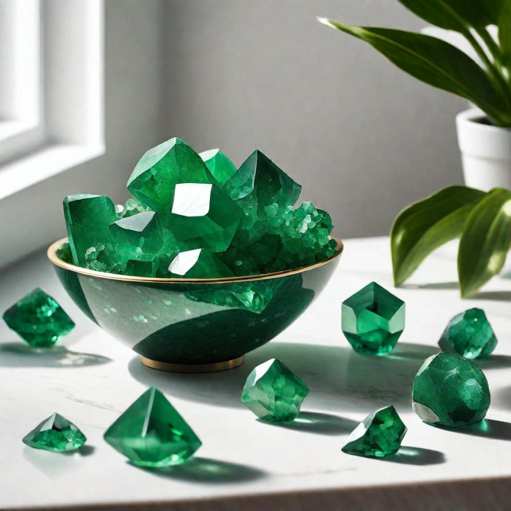 Green Crystals in Living Spaces