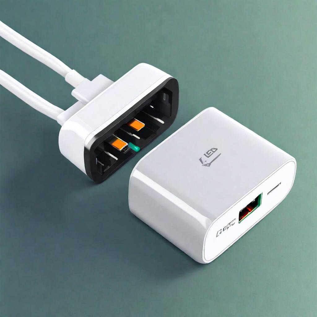 A breakdown of a USB C charger showing its internal safety features.