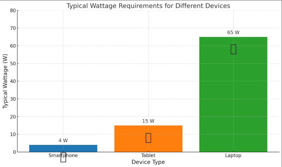 USB C Charges Wattage Requirments